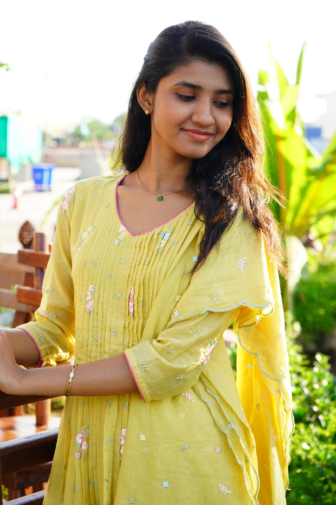 BLOSSOM Mul Chanderi Salwar Suit