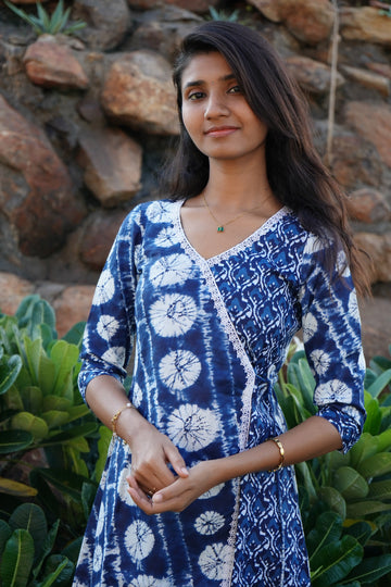Indigo Blue Aline Frock