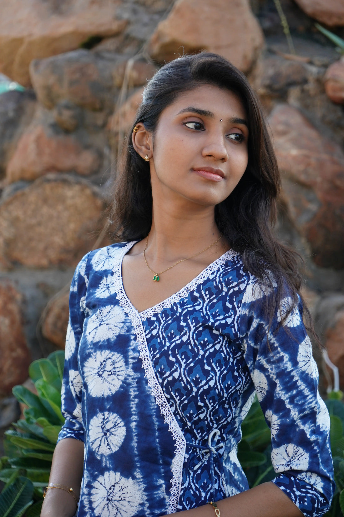 Indigo Blue Aline Frock