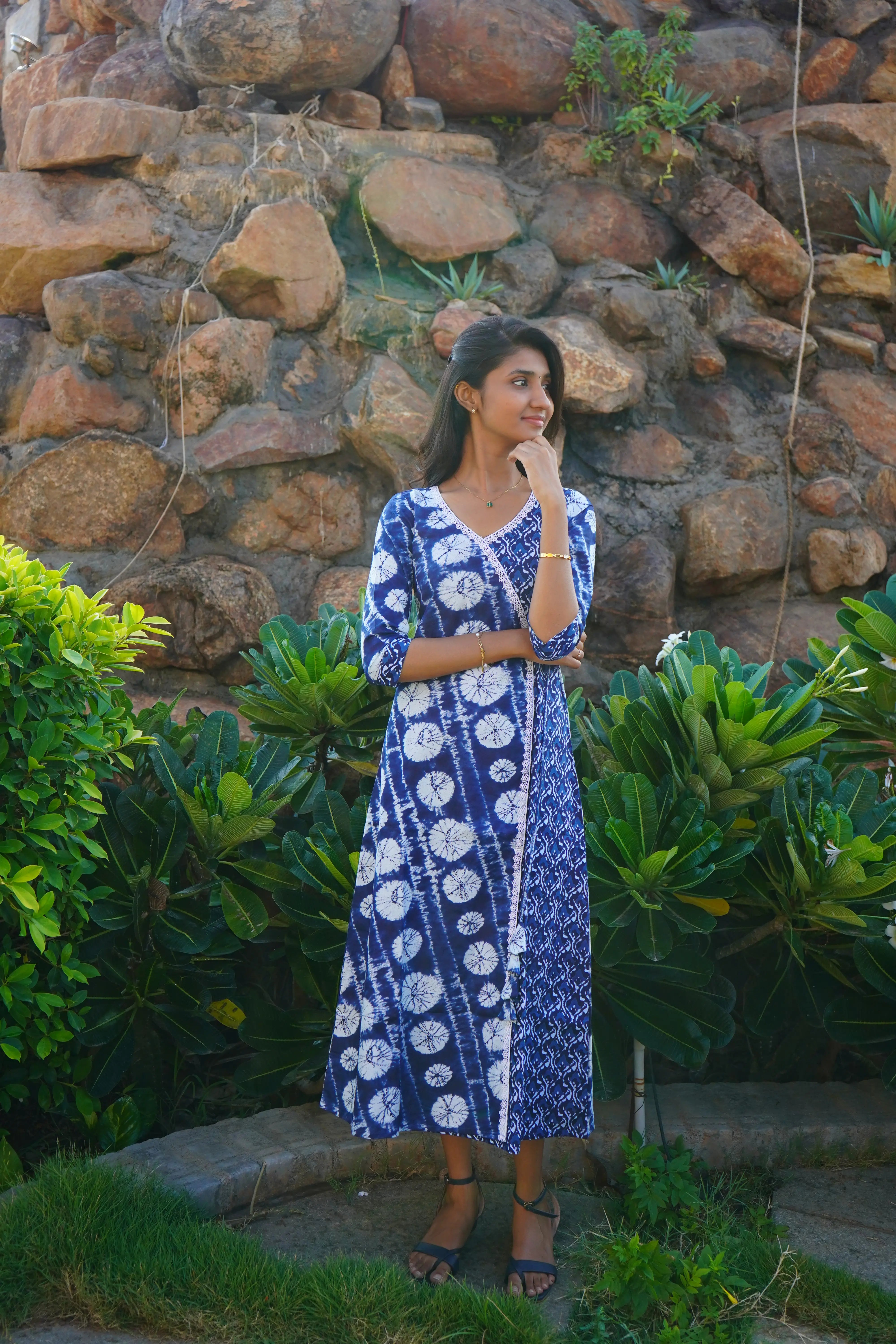 Indigo Blue Aline Frock