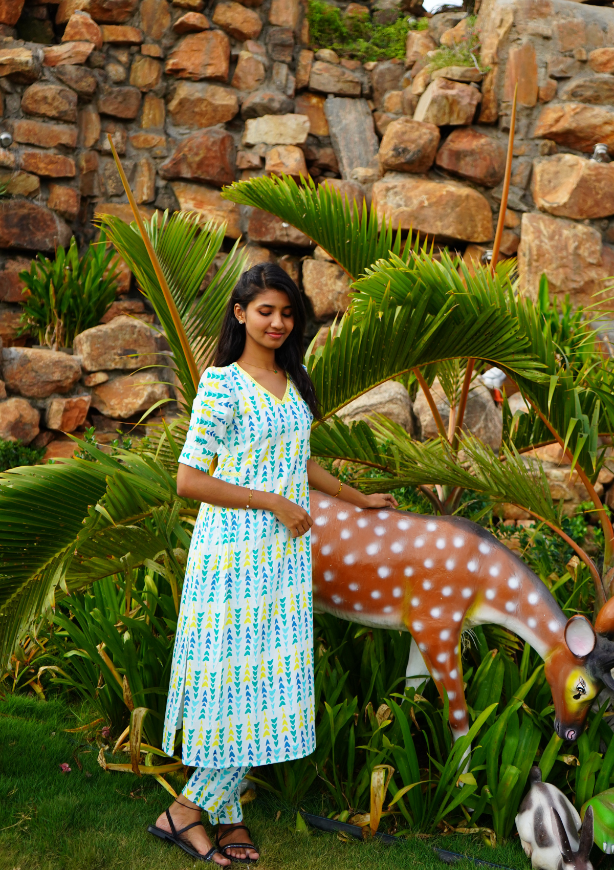 AQUA BREEZE Cotton Coord Set