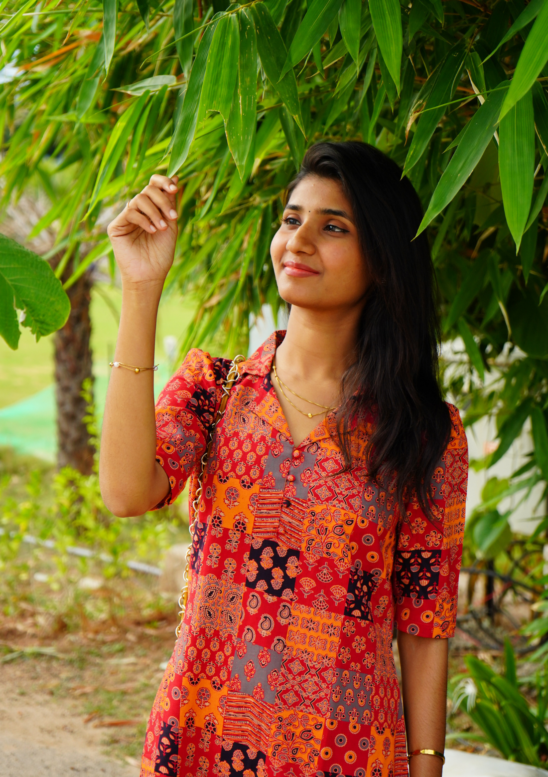 Patchwork Kalamkari Kurta Set