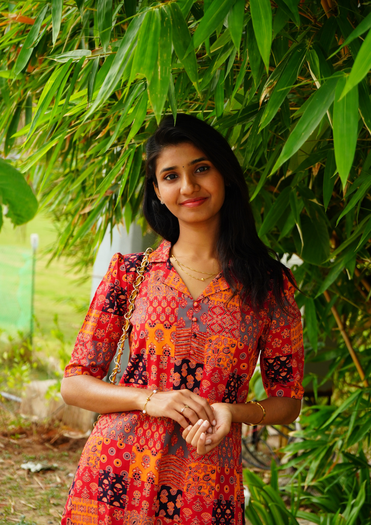 Patchwork Kalamkari Kurta Set