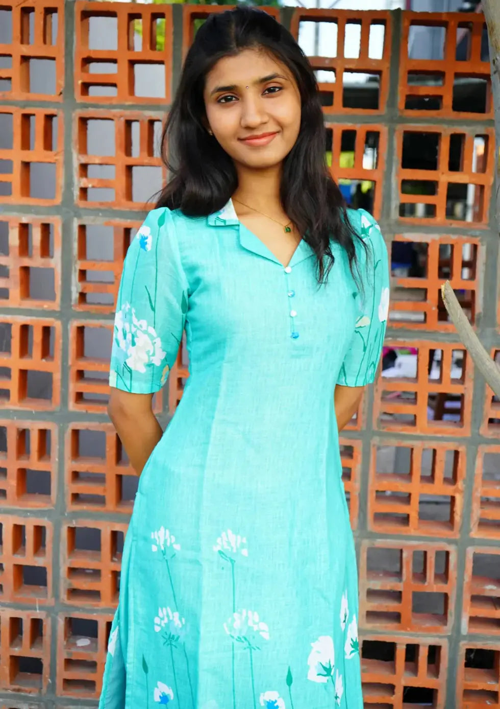 Aqua Blue Linen Co-Ord Set