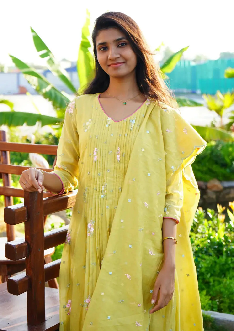 BLOSSOM Mul Chanderi Salwar Suit