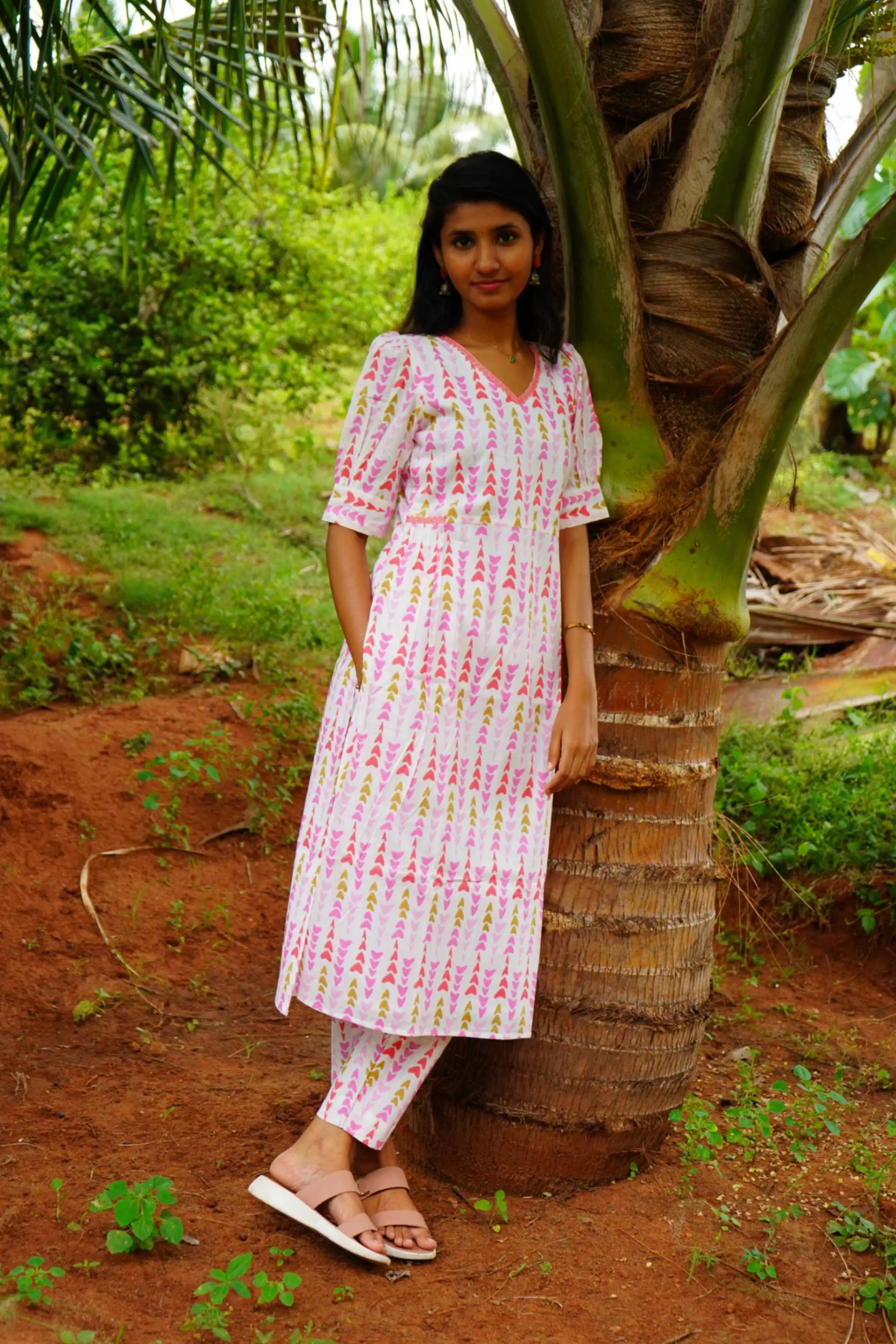 SUNSHINE BLOOM Cotton Coord Set