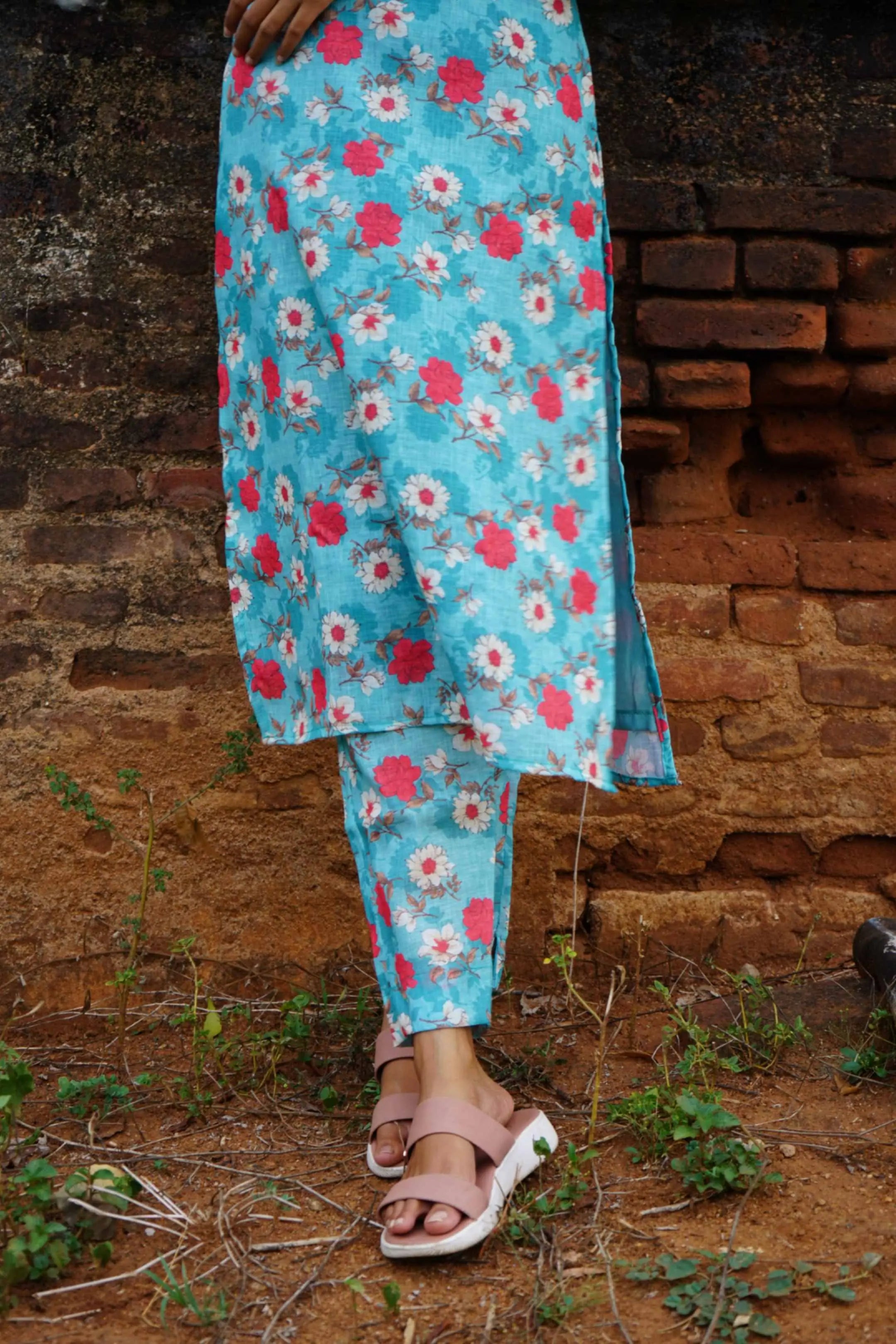 Marine Blue Linen Co-Ord Set