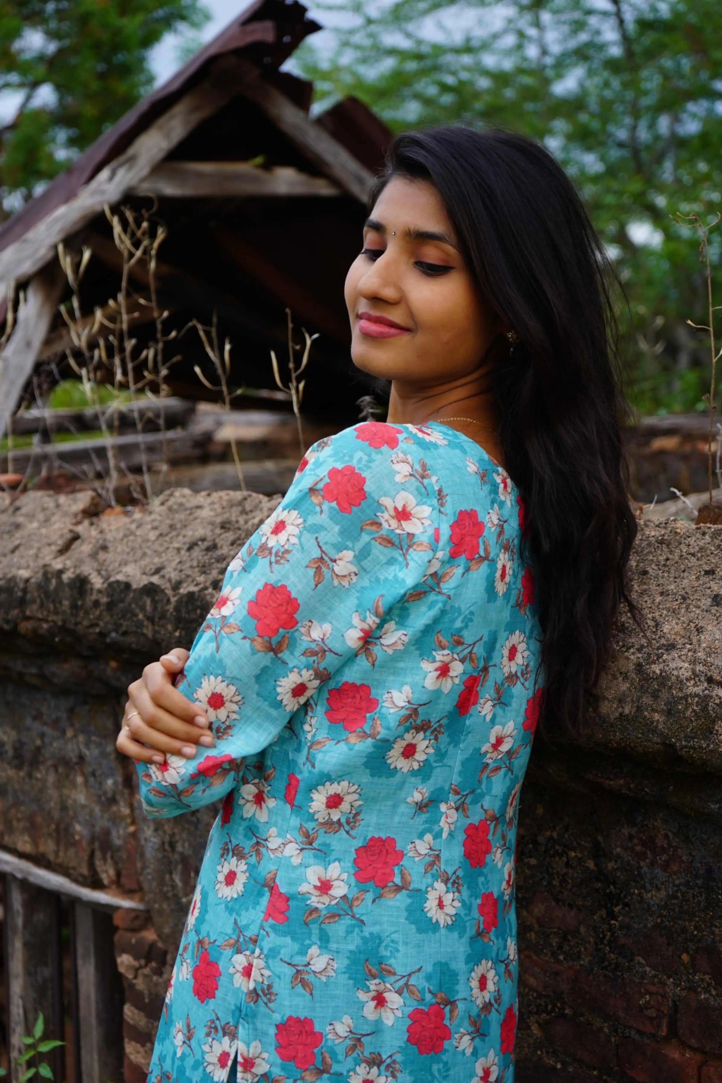 Marine Blue Linen Co-Ord Set