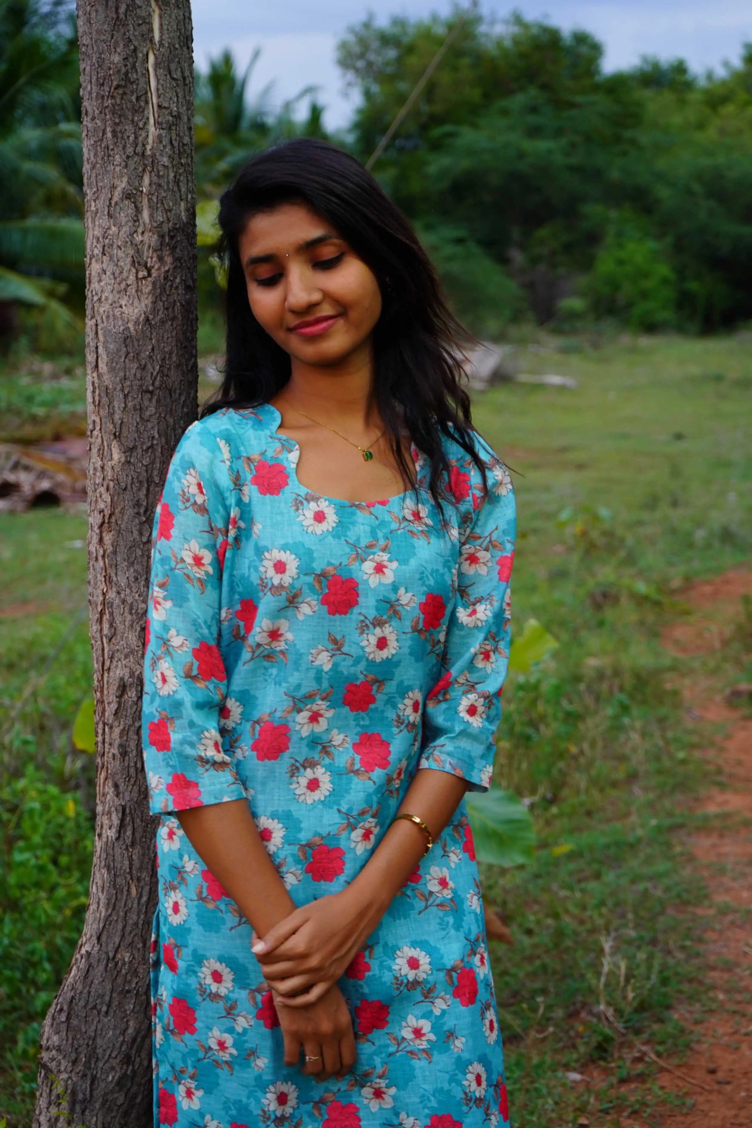 Marine Blue Linen Co-Ord Set