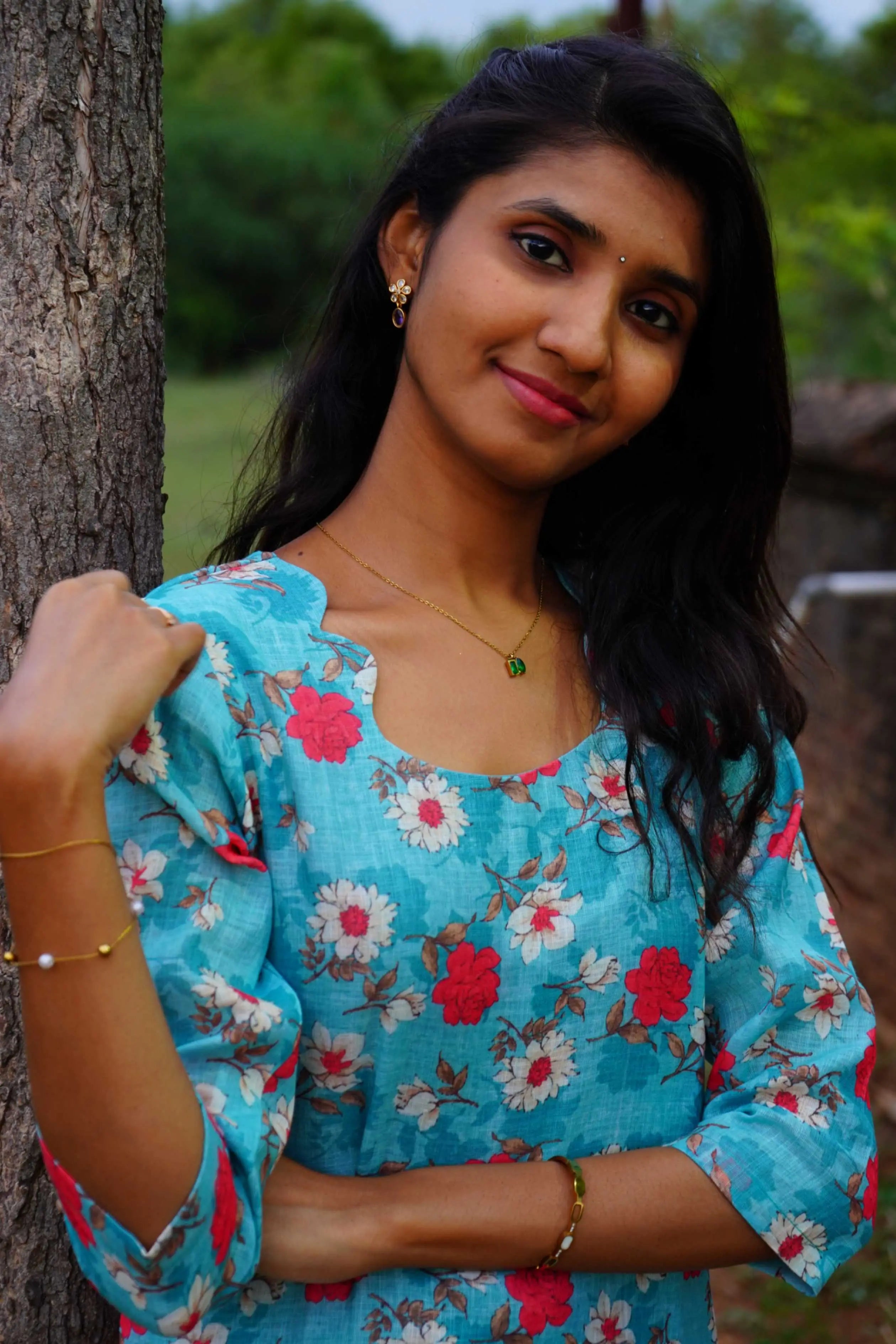Marine Blue Linen Co-Ord Set