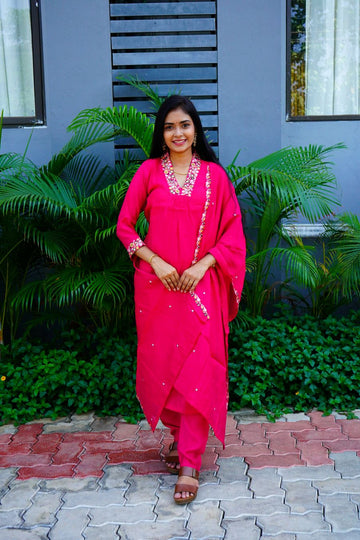 Rani Pinky Cotton Salwar suits
