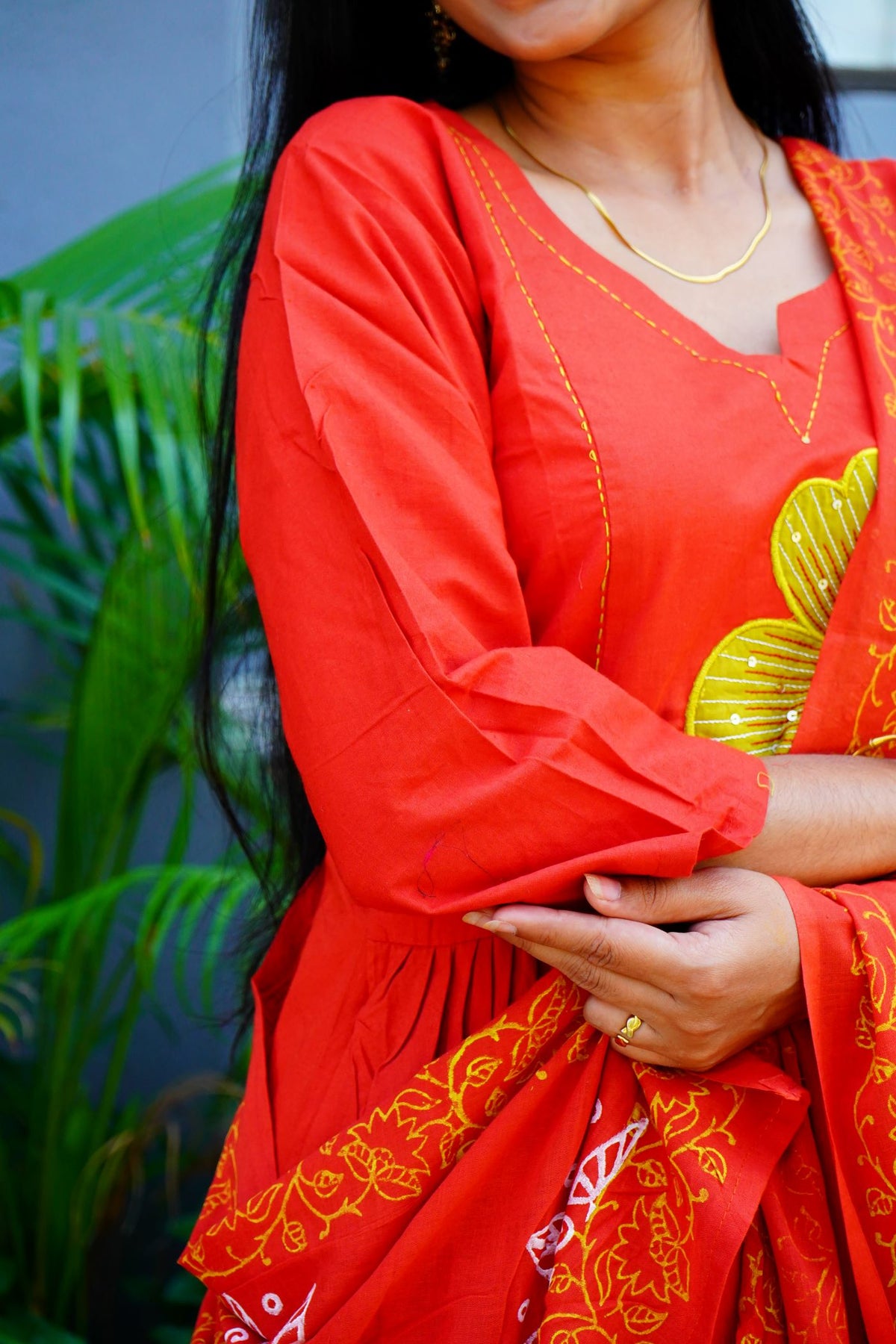 Rust Orange Cotton Suits