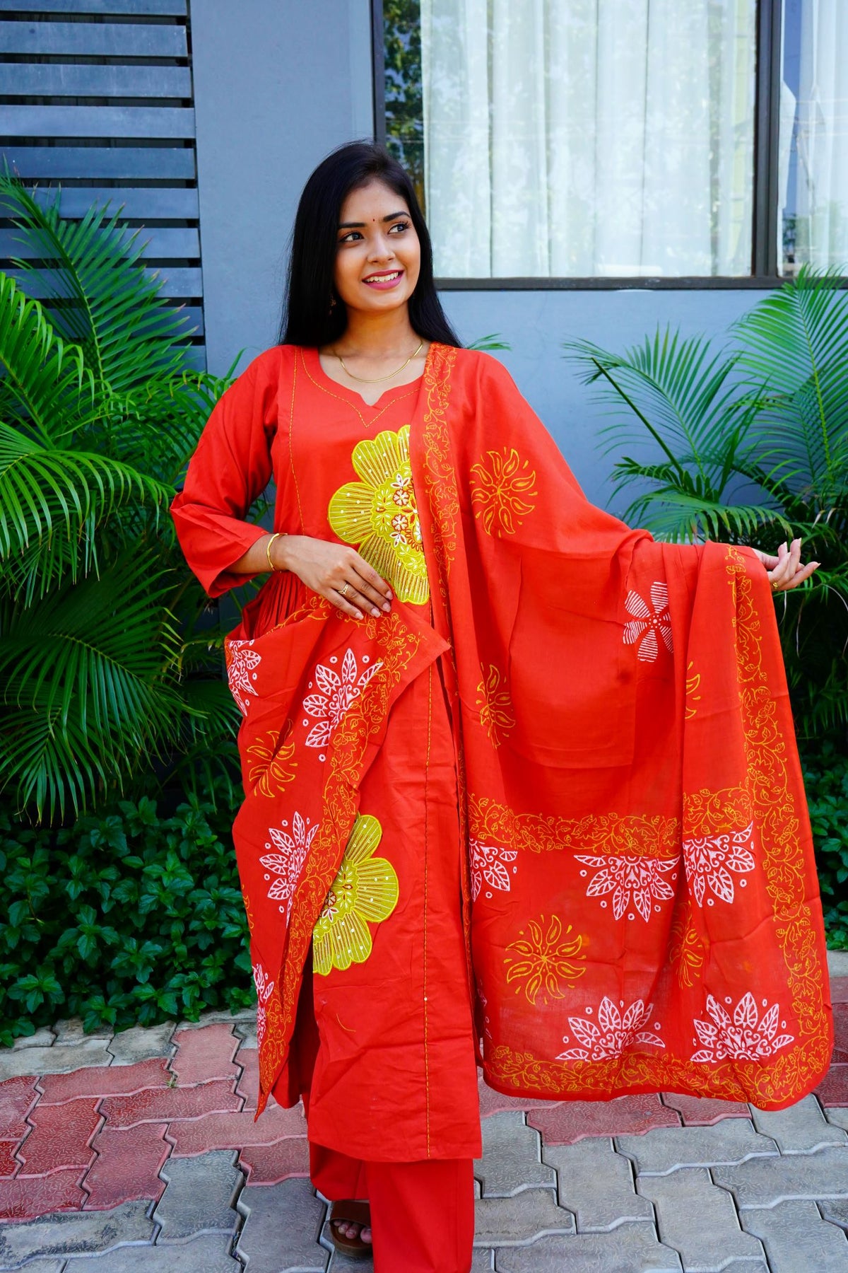 Rust Orange Cotton Suits