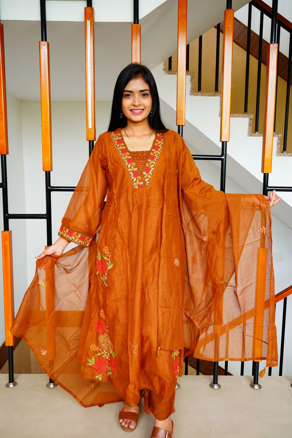 Kota Embroidery  Mul Chanderi Salwar Suits