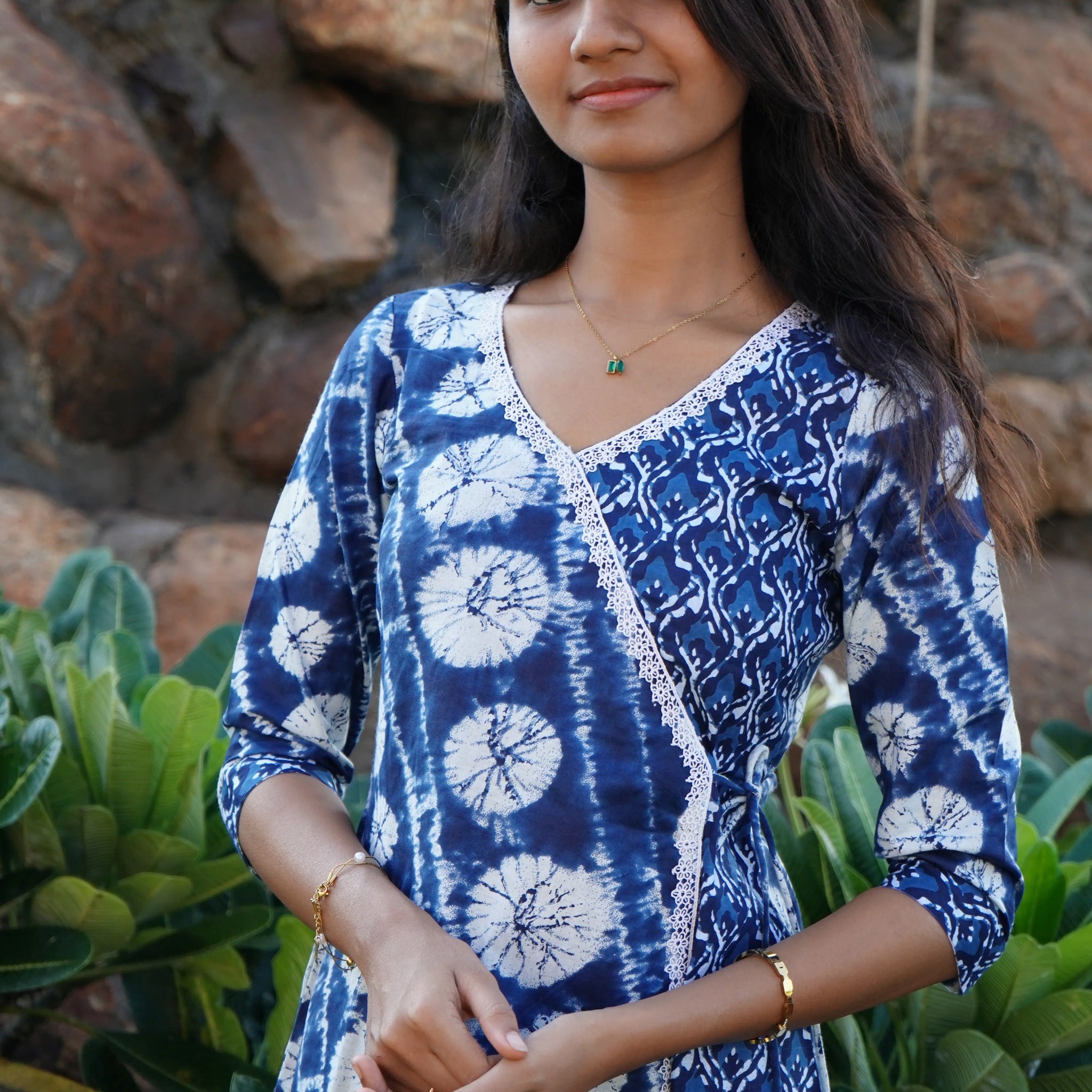 Indigo Blue Aline Frock